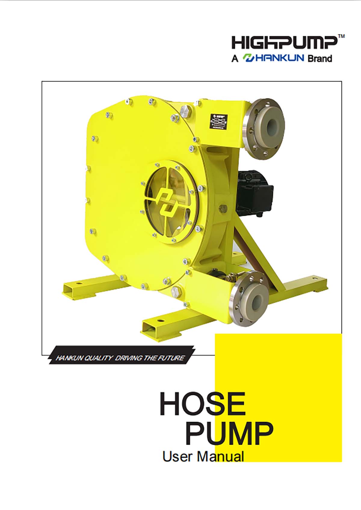 HIGHPUMP Hose Pump User Manual（version1.3）